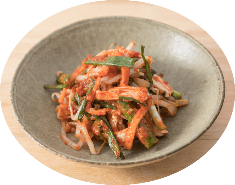 ネギキムチパスタ